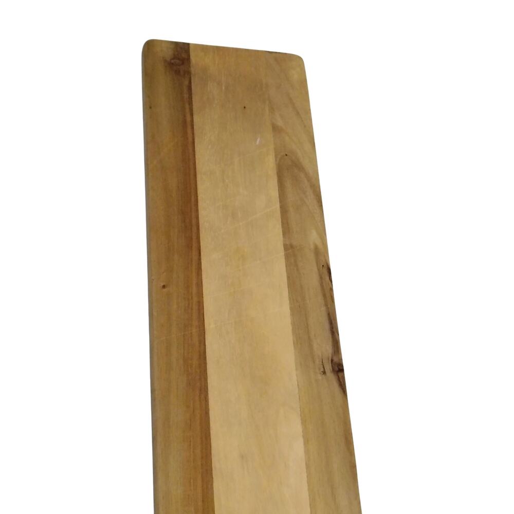 Wooden Long Narrow Charcuterie Chopping Board 22x6 Inches 27 Inch Total Length - Picture 5 of 7